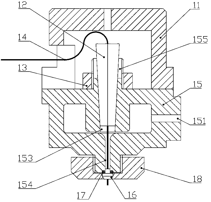 Composite jet flow micro-nano machining method and device