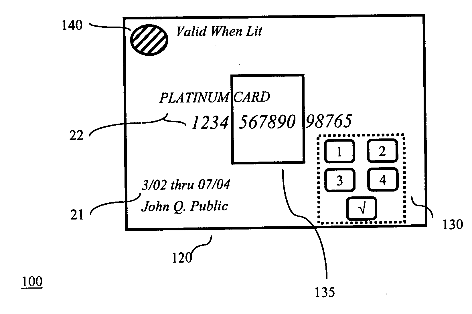 System for securing personal cards