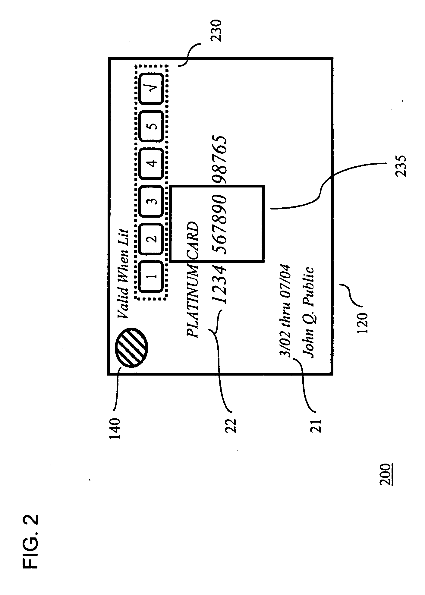 System for securing personal cards