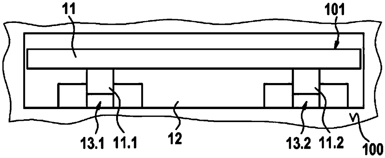 Handle device with a surface-flush handle