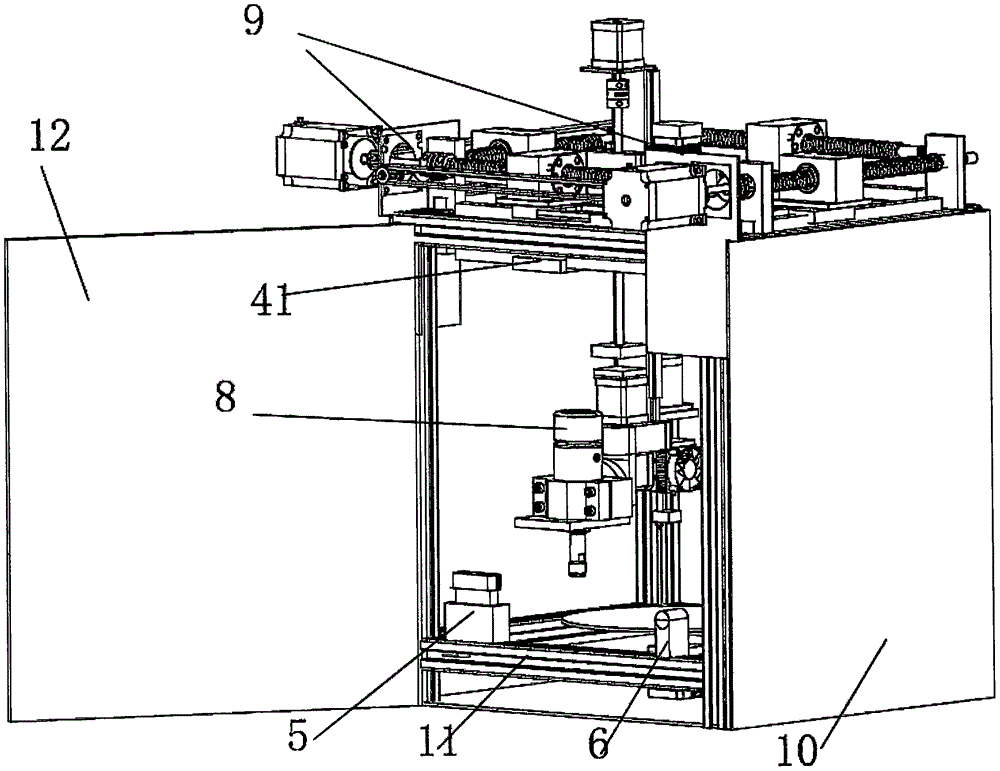 Desktop type multifunctional five-axis machining equipment