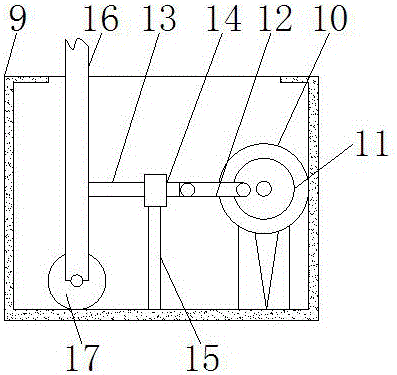 Chemical material drying treatment device with stir-fry function