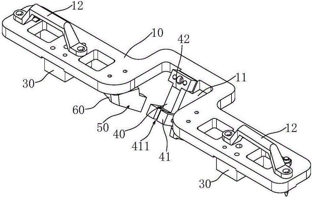 Positioning auxiliary tool of back door latch hook