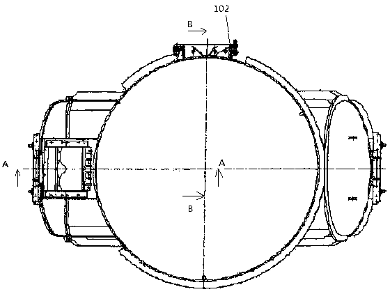 Casing body structure of grinding roller installation casing of roller type grinder