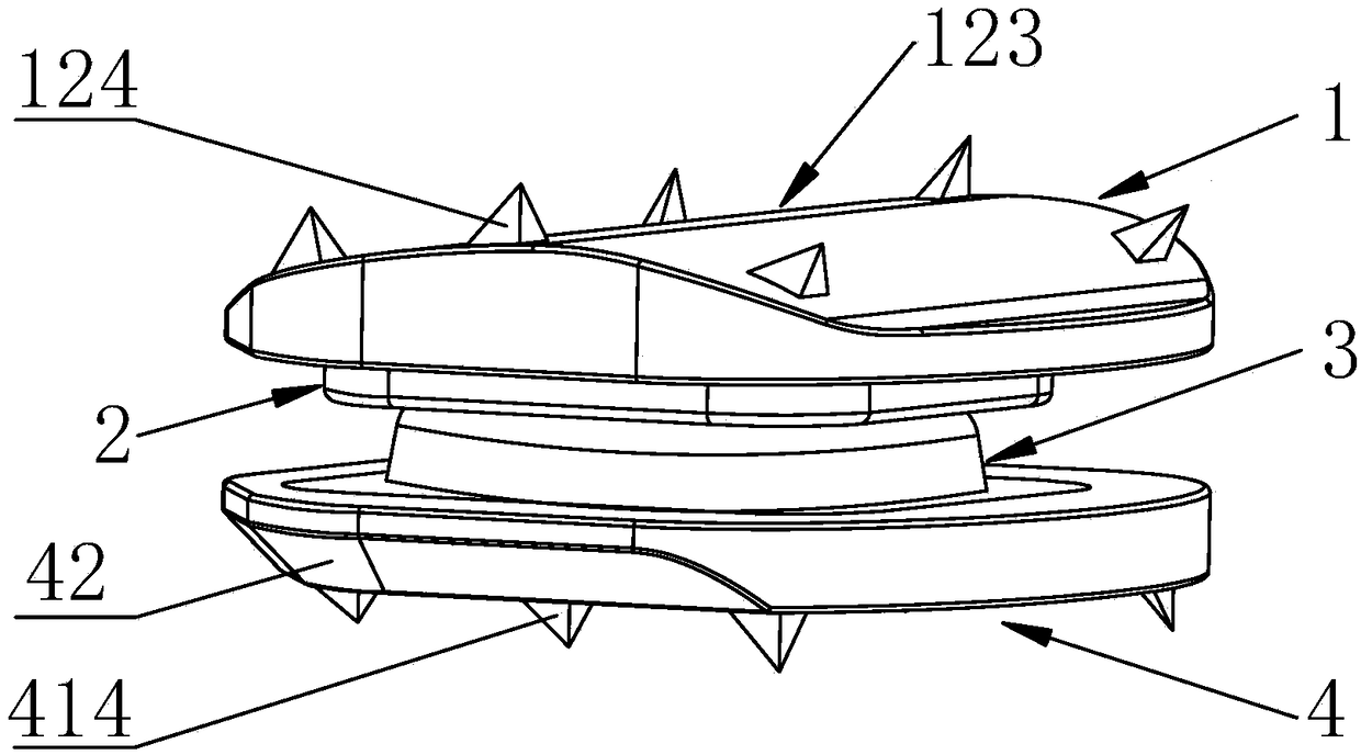 High bionic intervertebral motion retention device