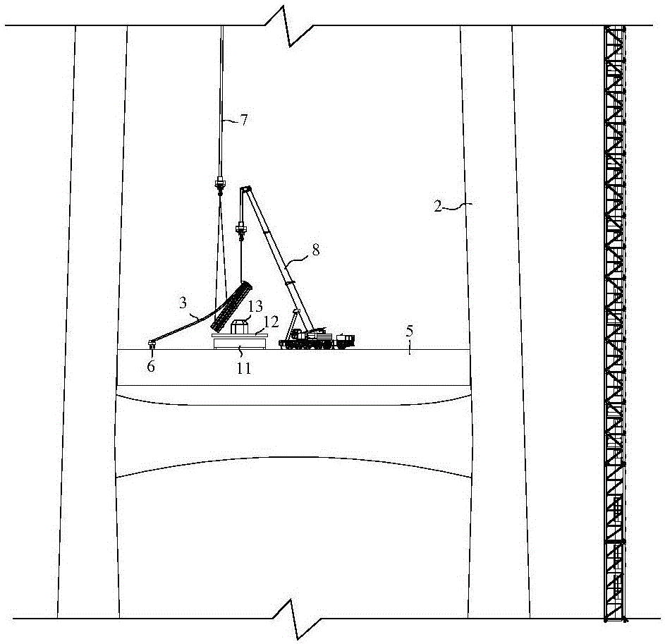 Method for combining cable-stayed bridge deck cable unreeling manner and air cable unreeling manner under condition of limited space