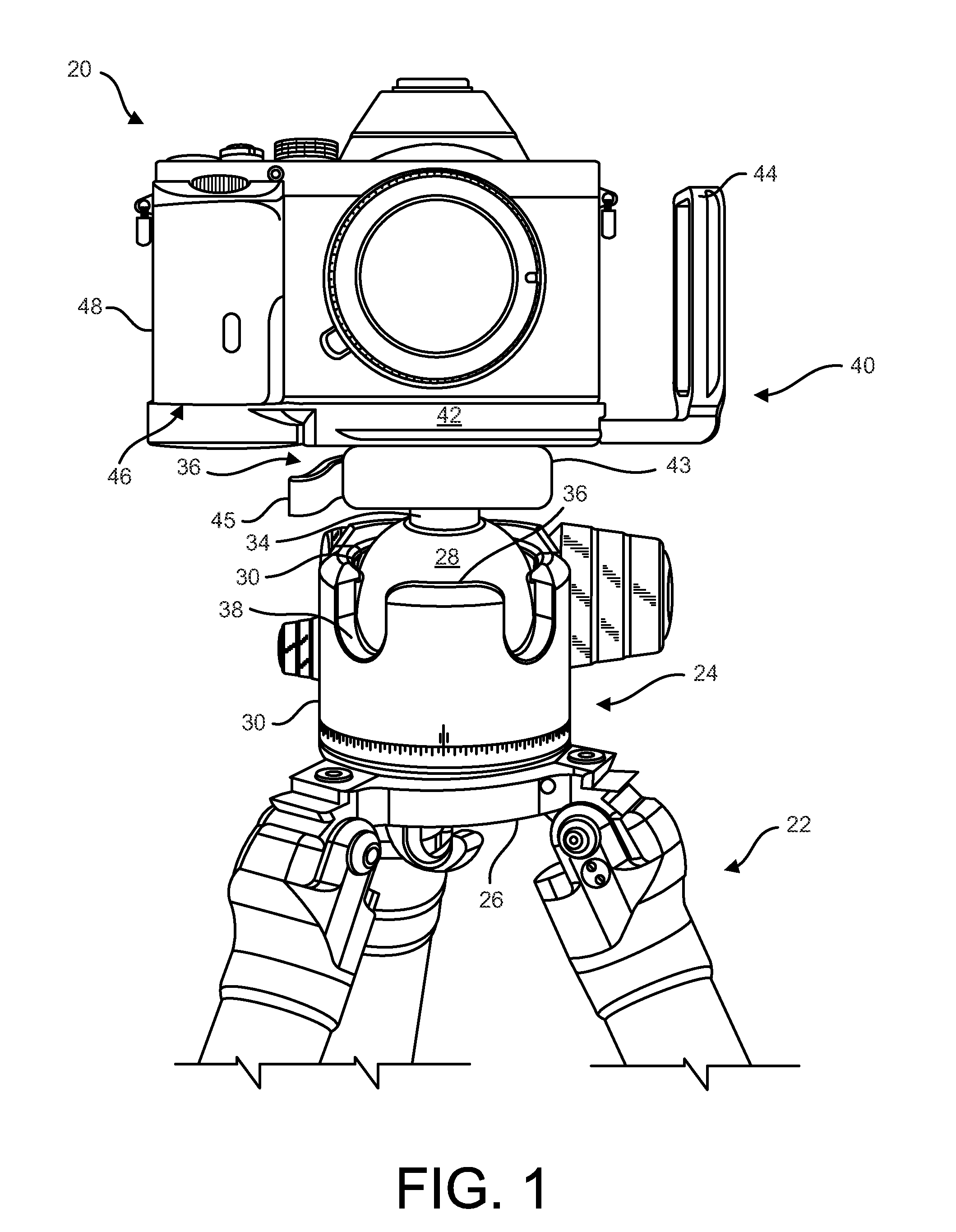 Plate for camera equipment