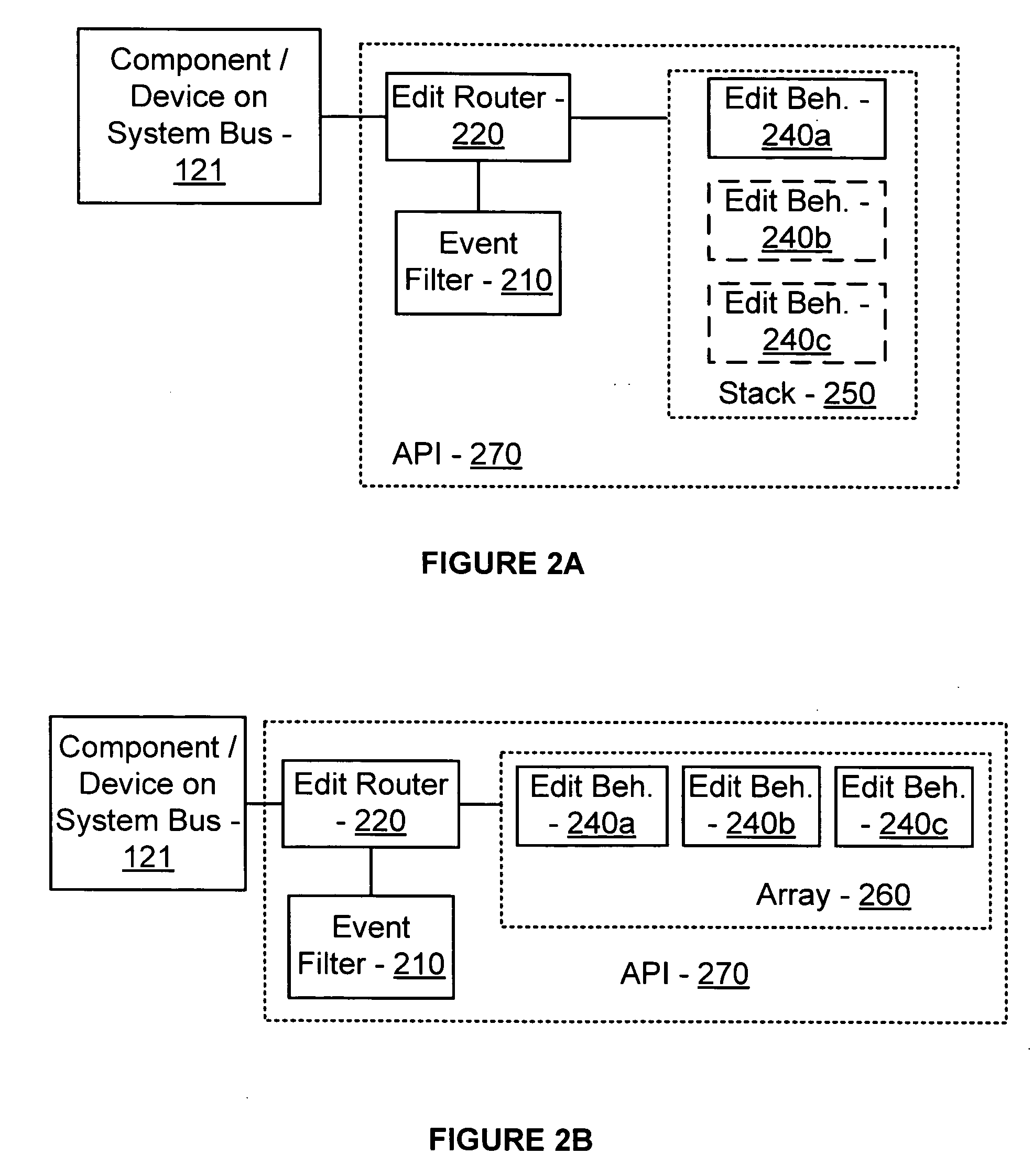 Configurable event handling for an interactive design environment