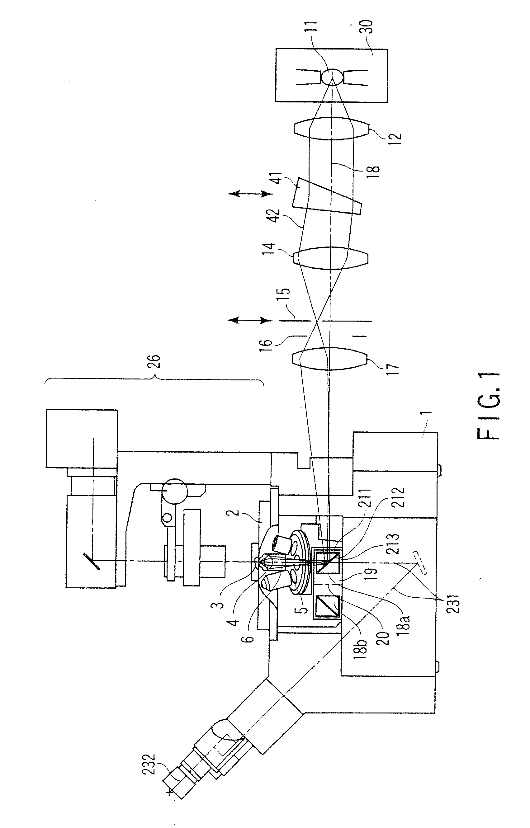 Total reflection fluorescent microscope