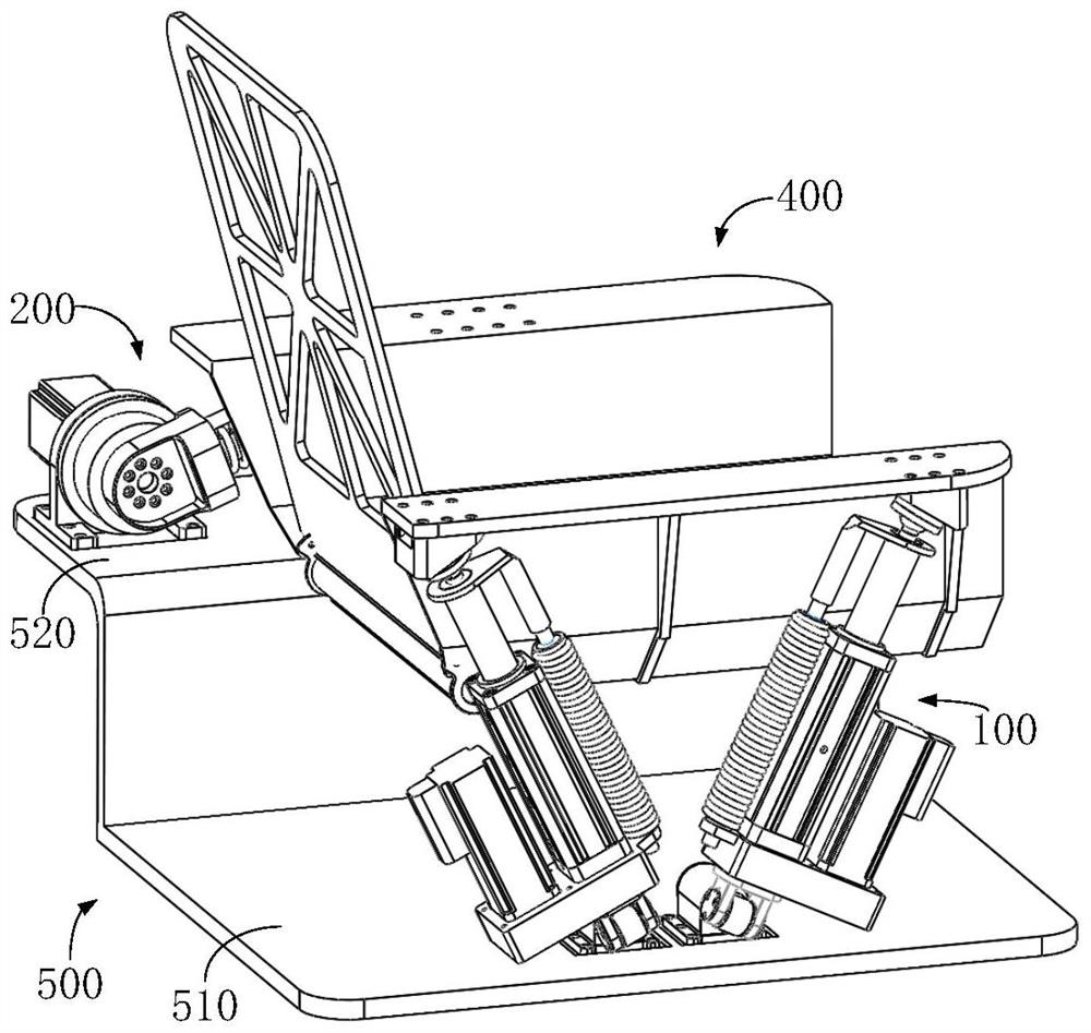 Self-balancing damping seat mounted on traffic equipment