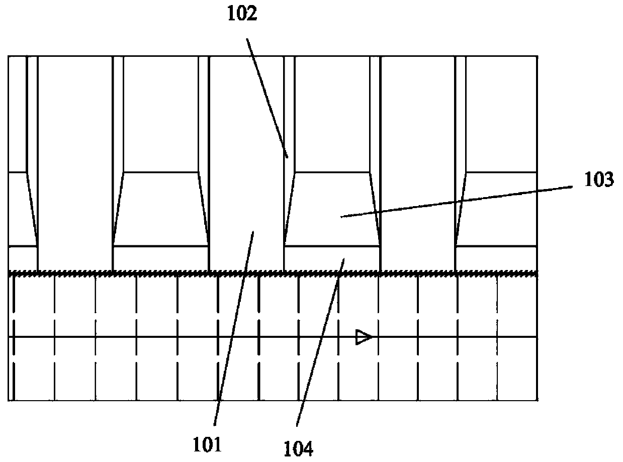 Groove sealing plate and unloading plate joint structure of welding type groove-shaped bulkhead