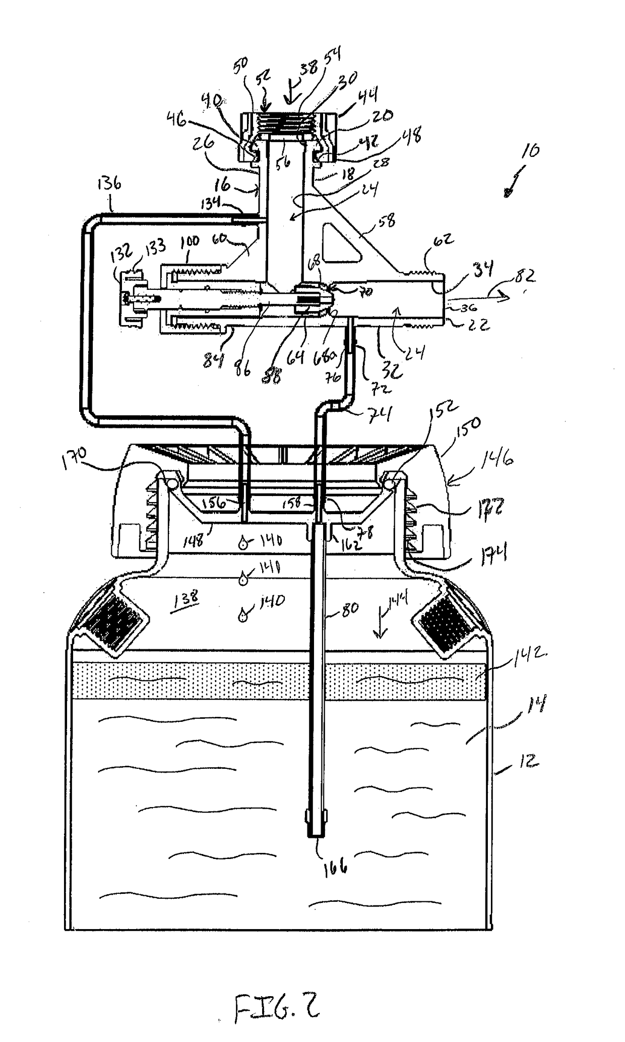 Variable venturi device with adjustable valve stem