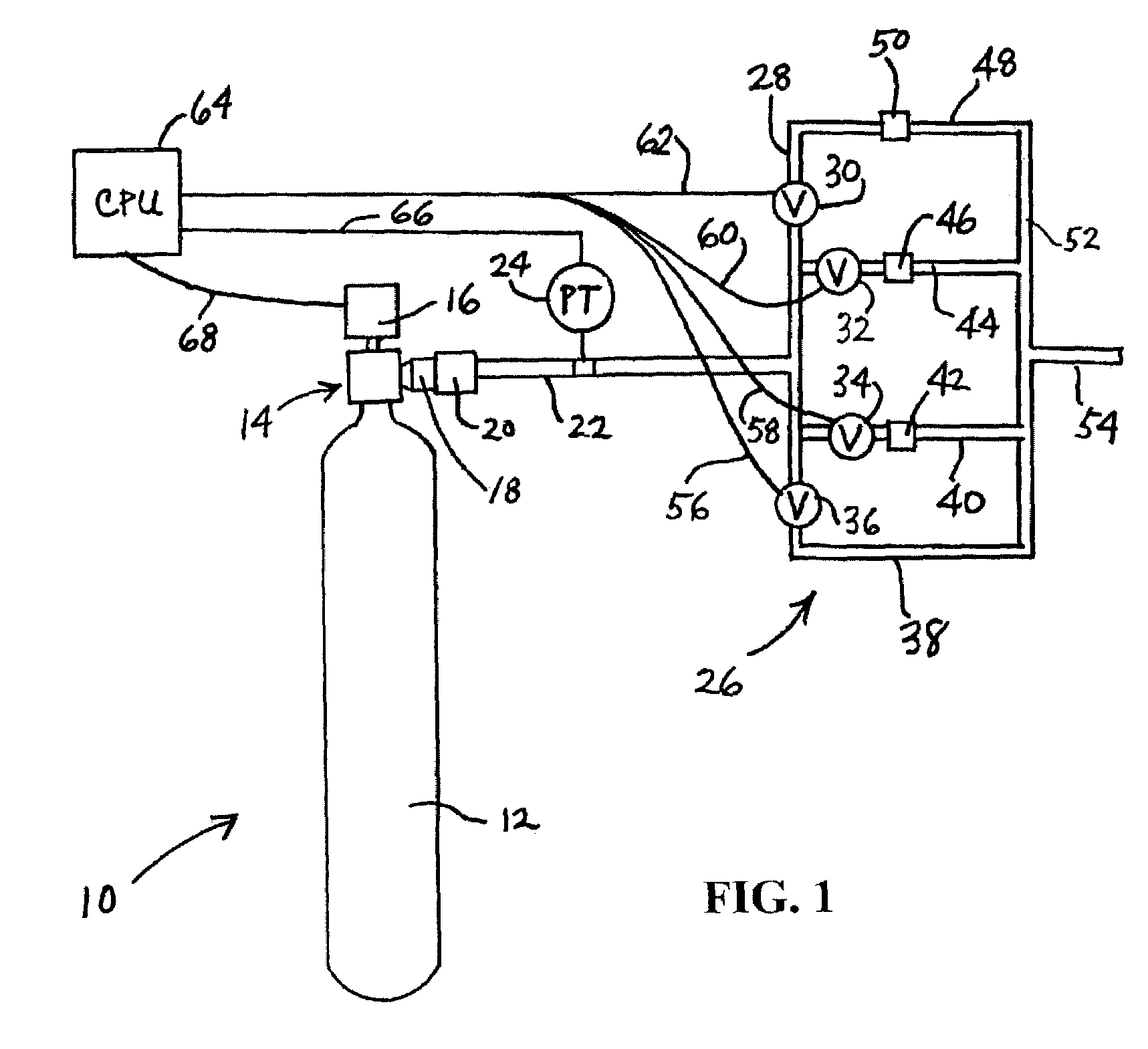 Gas storage and dispensing system for variable conductance dispensing of gas at constant flow rate