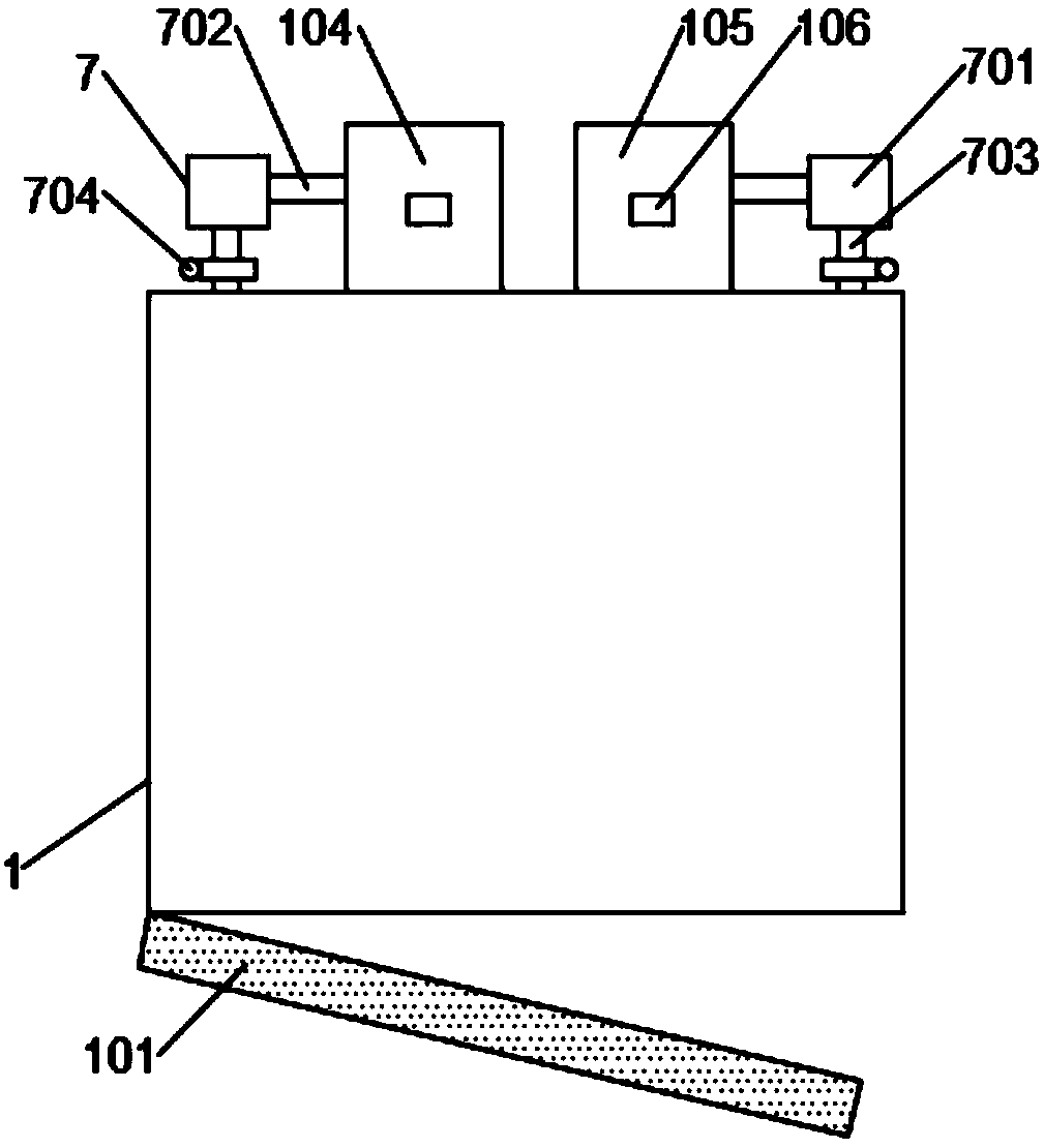 Automatic cleaning disinfecting device for chemical teaching instrument