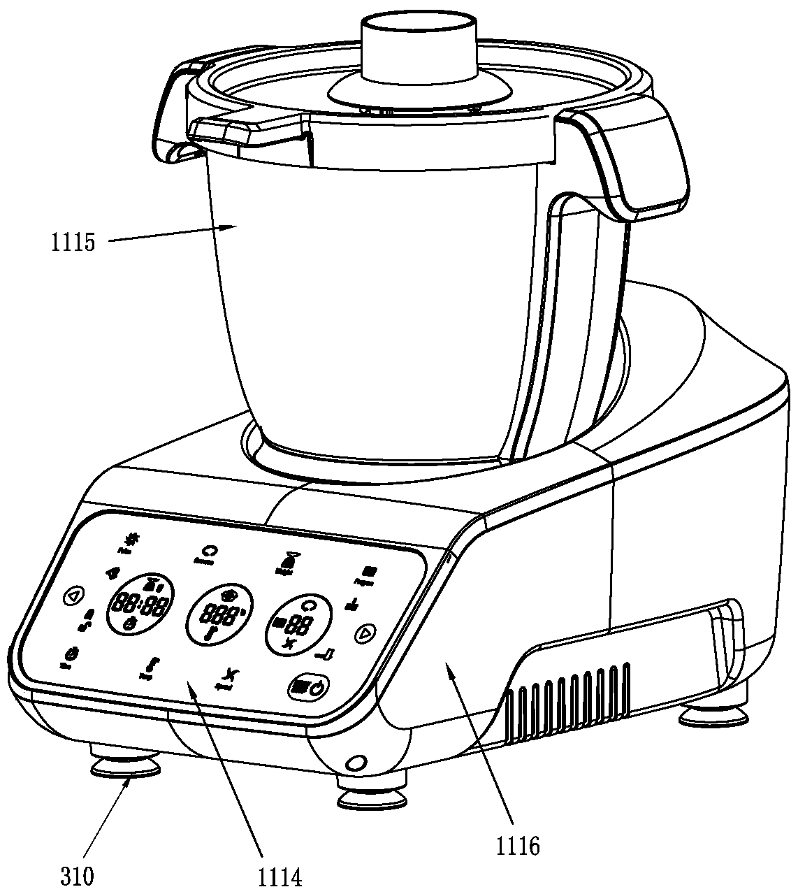 Intelligent control method and system of multifunctional cooking machine