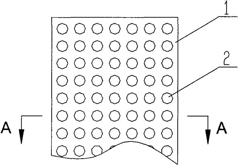 Membrane panel structure being easy to exhaust and convenient to glue