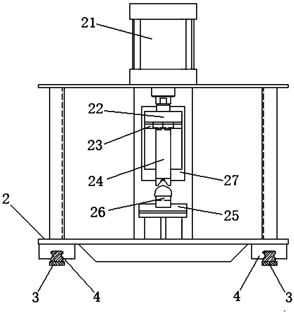 Reinforcing steel bar butt-welding device