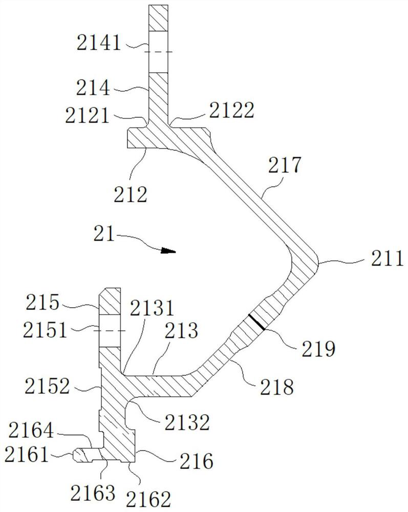 A bearing ring assembly and its double-layer case structure