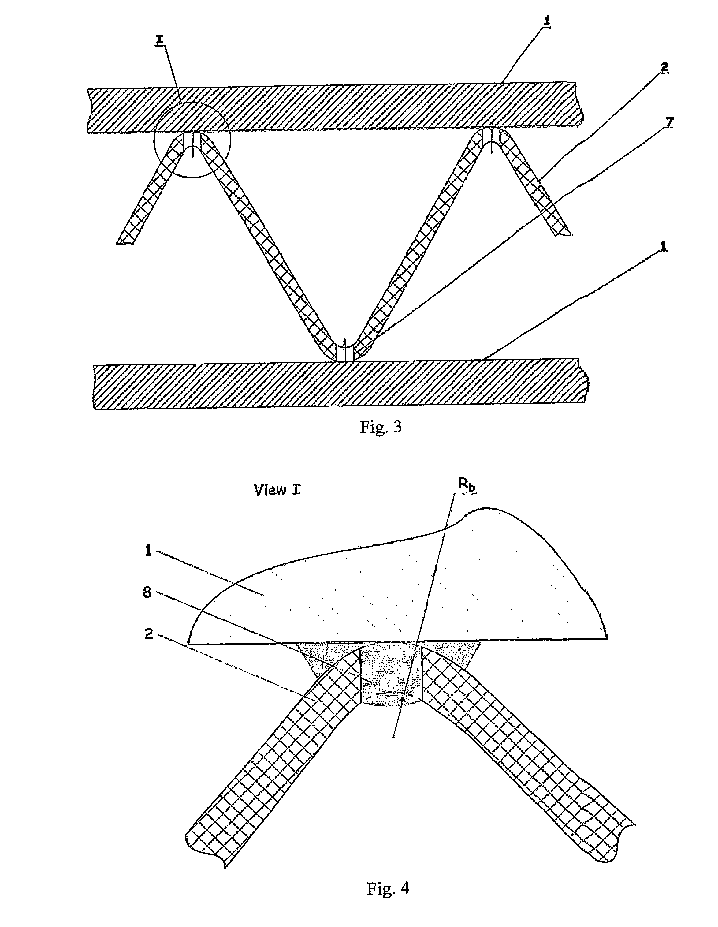 Method for production of sandwich panels with zigzag corrugated core