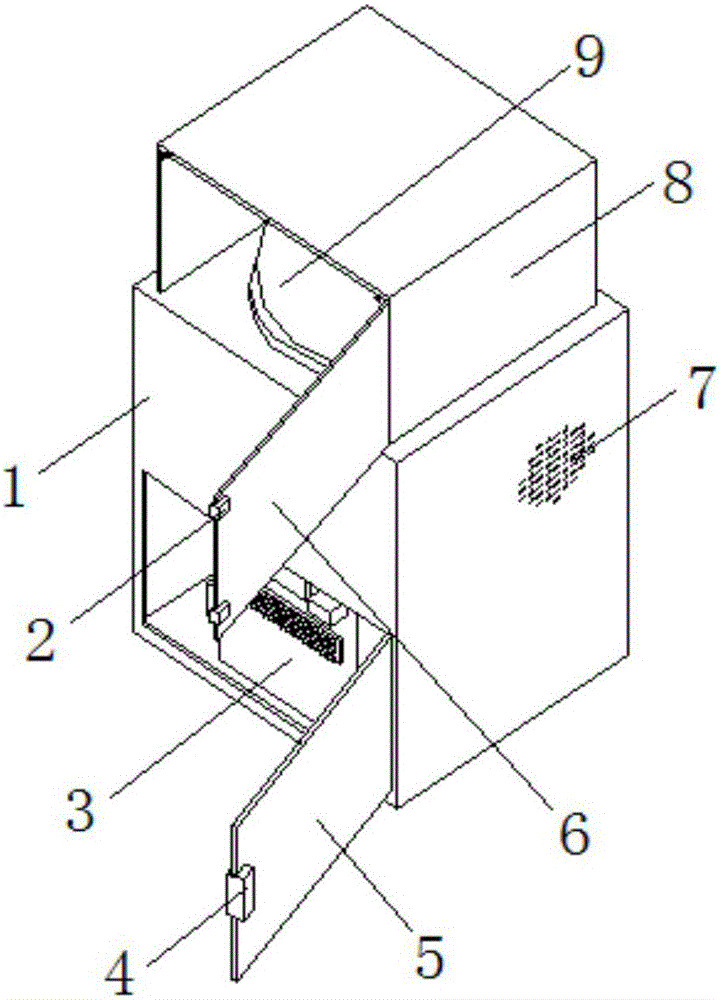 Stealing preventing device for plant fossil souvenirs