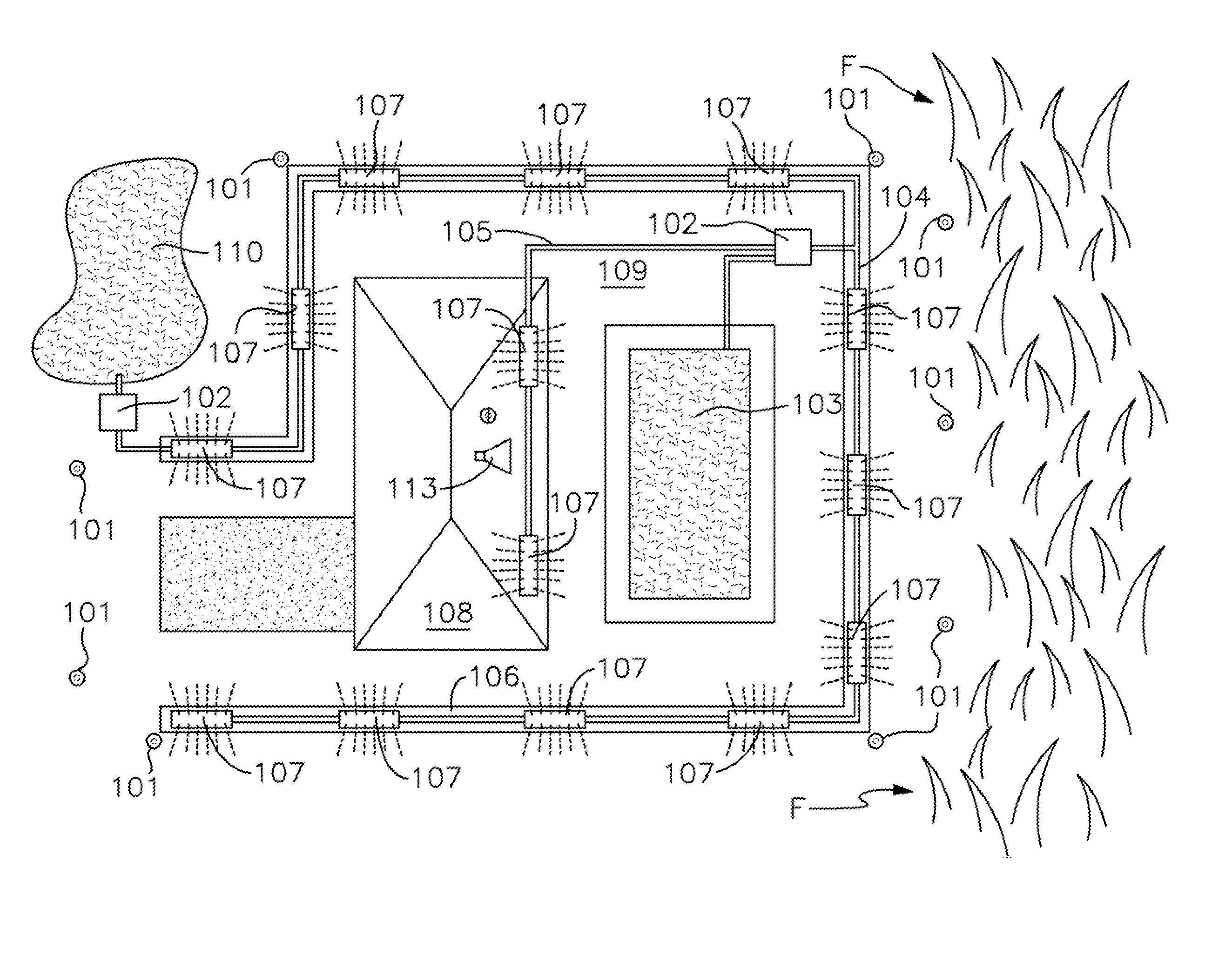 Residential fire protection system and method