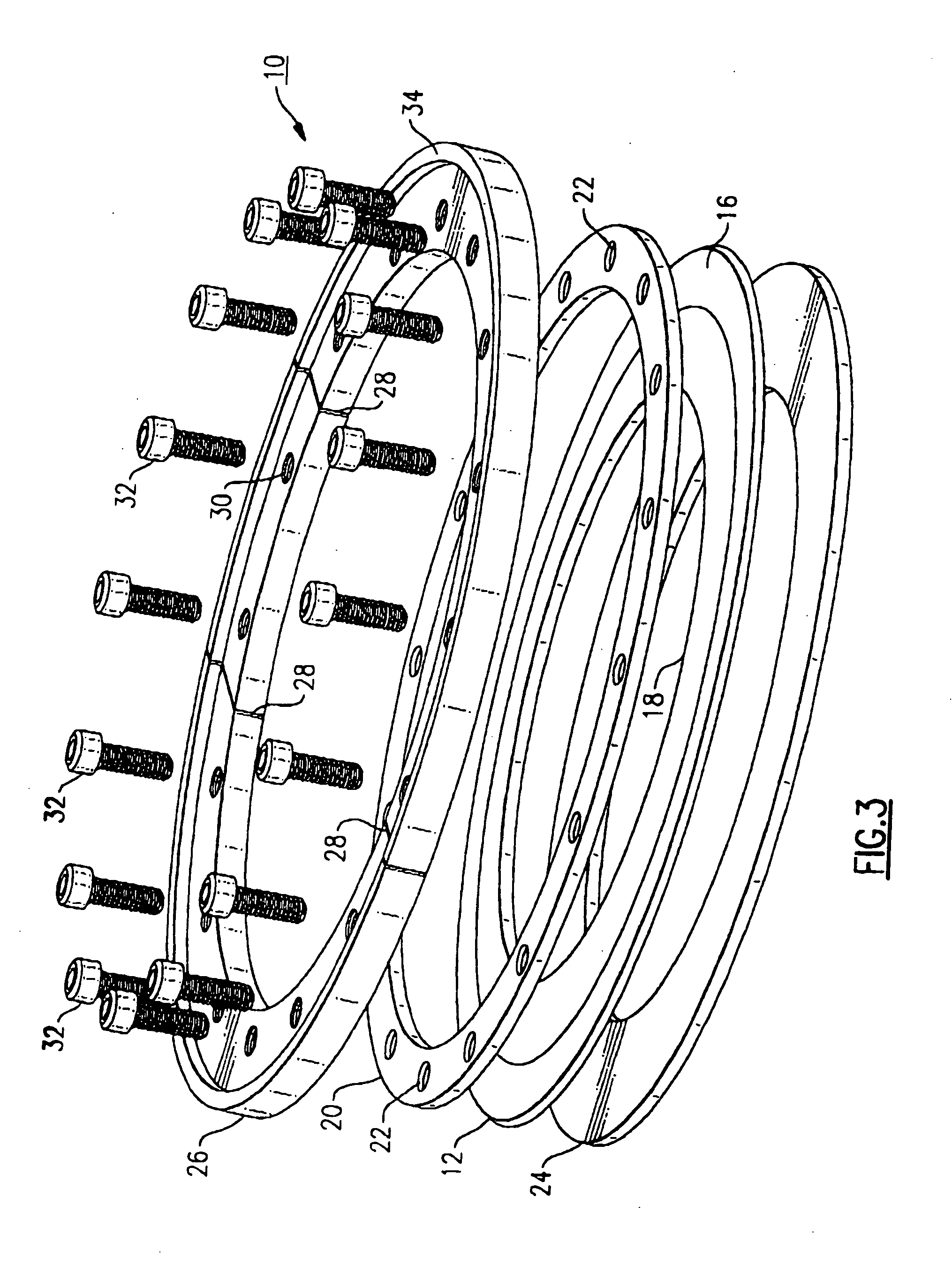 Clamp lock brush seal assembly