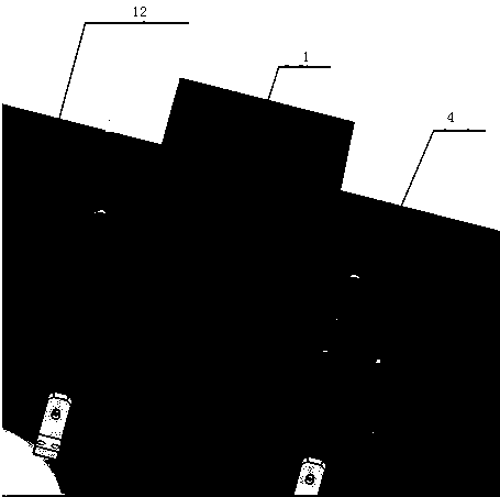 Punching forming die of high-density packaged SOT type lead frame and using method thereof