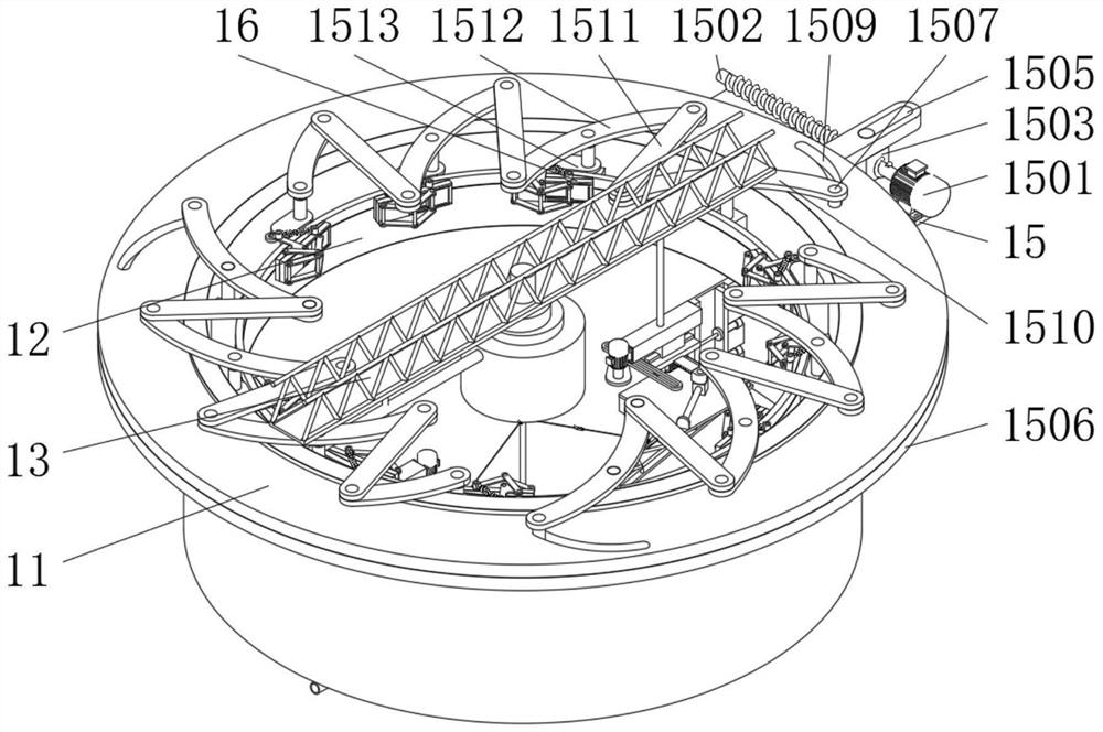 Central transmission mud scraper and use method thereof