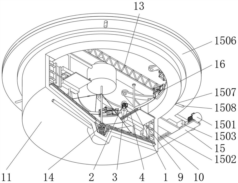 Central transmission mud scraper and use method thereof