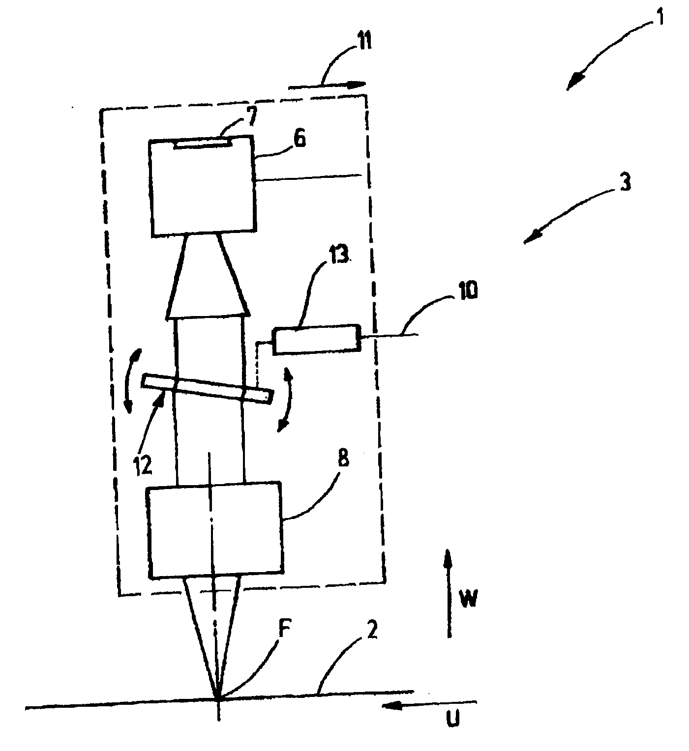 Dynamic image recording system with imaging sensors and method