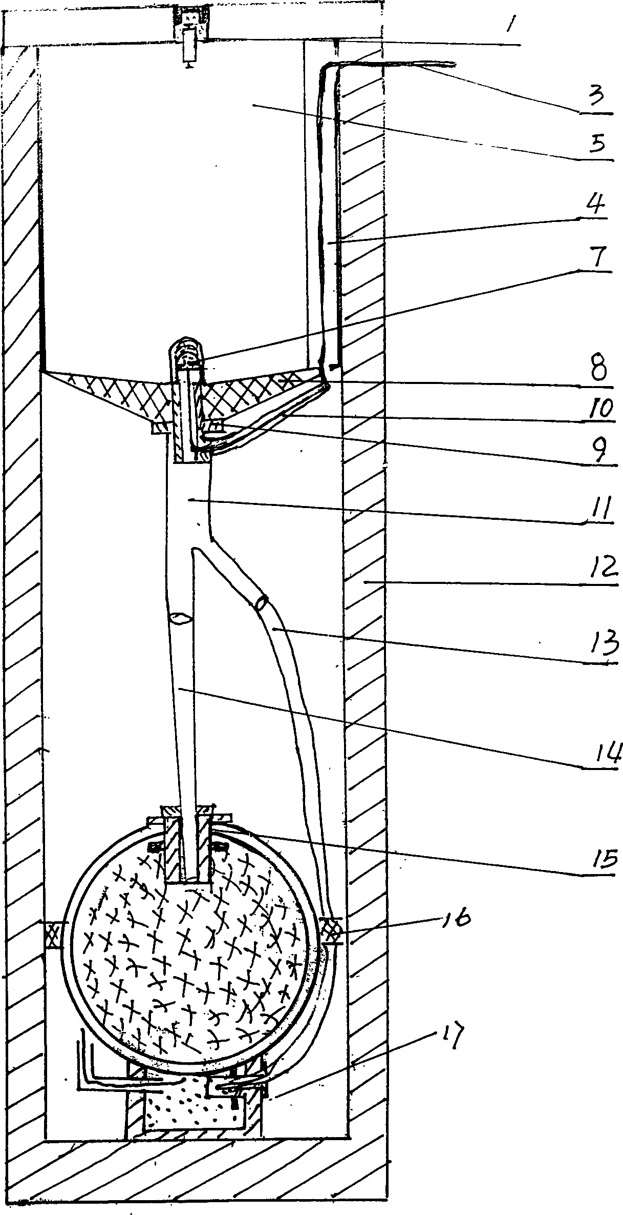 Safe self-destruction device for fireworks