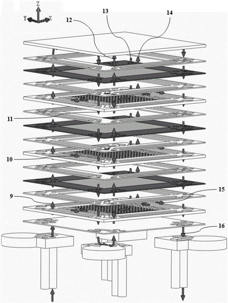 Flat-plate solid oxide fuel cell stack device