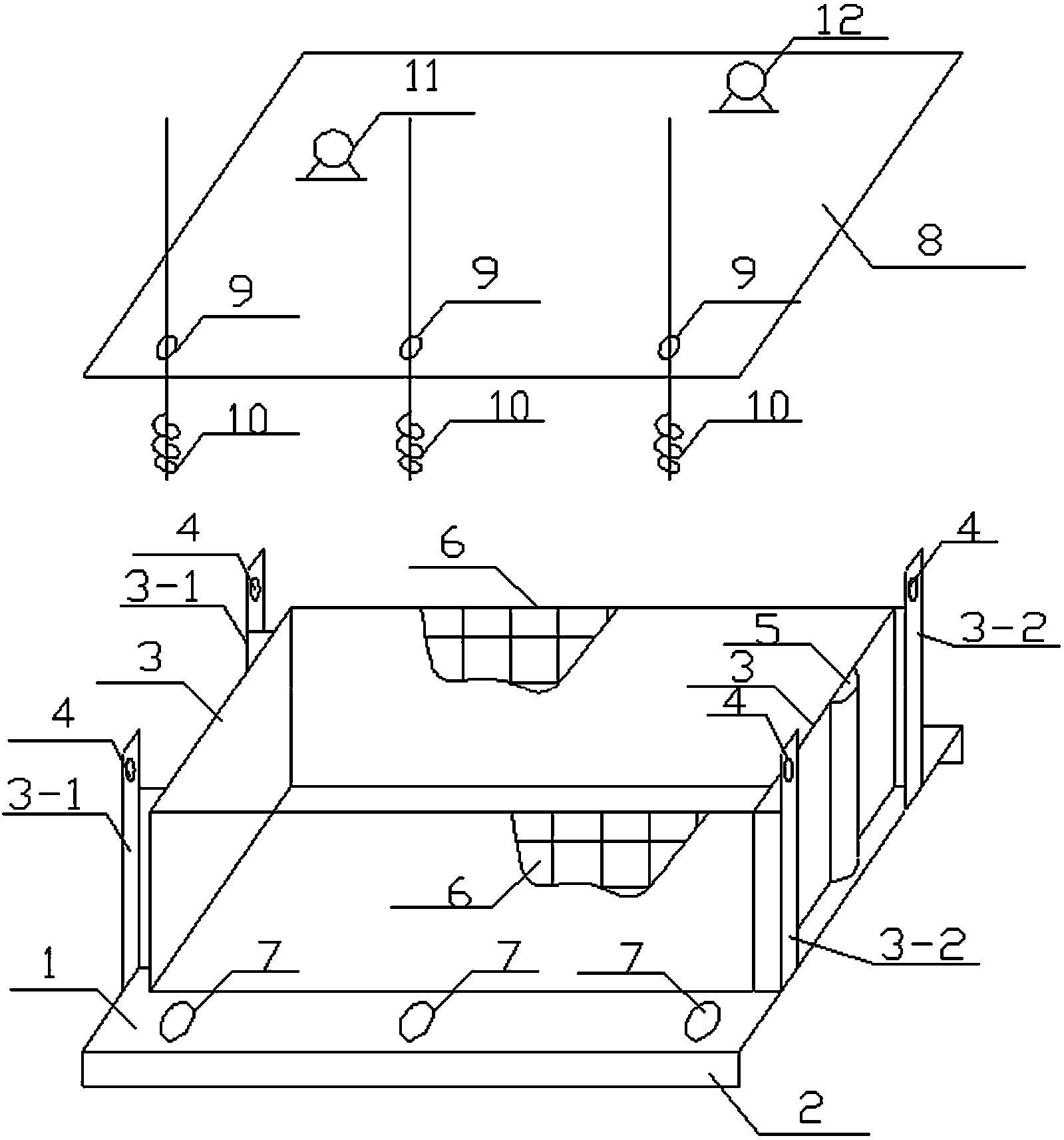 Movable energy storage sludge flushing device and method