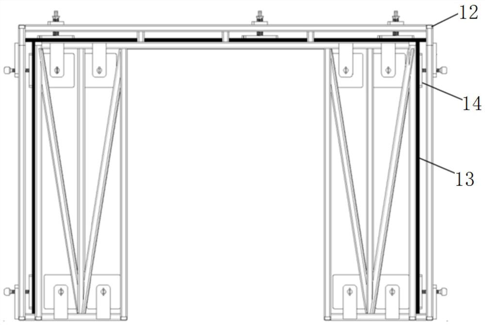 Industrial online CT radiation shielding device and CT detection equipment