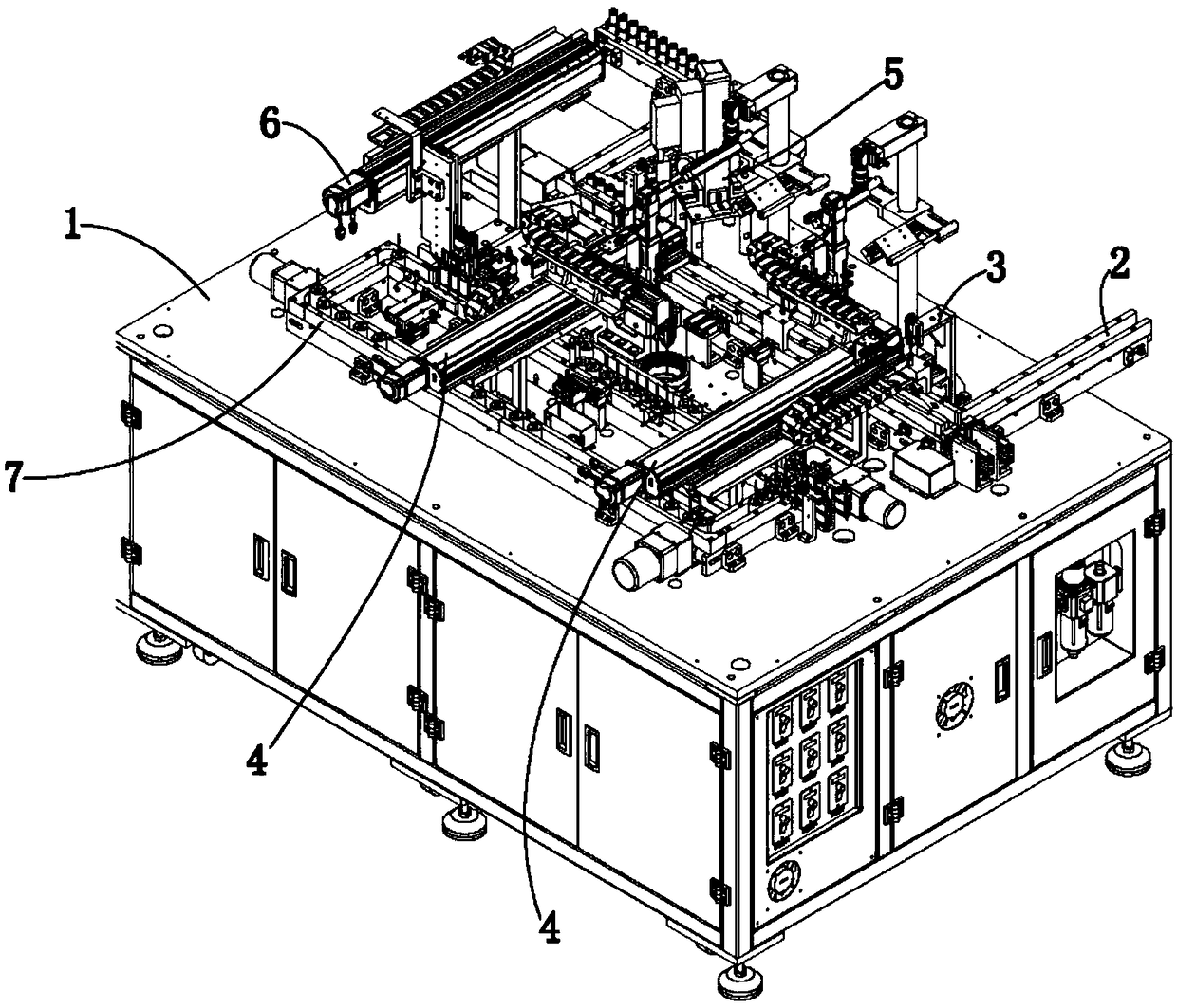 Bottom spot welding machine for cylindrical lithium battery and spot welding method of bottom spot welding machine