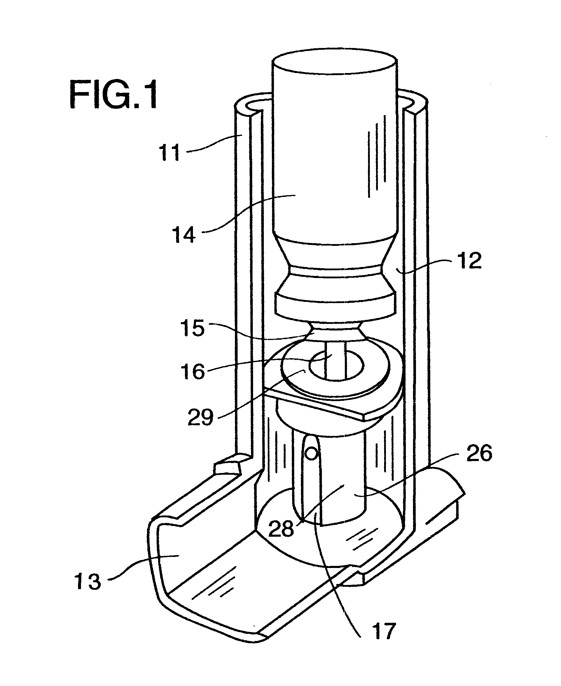 Self closing diaphragm type valve with primary peripheral and secondary central openings