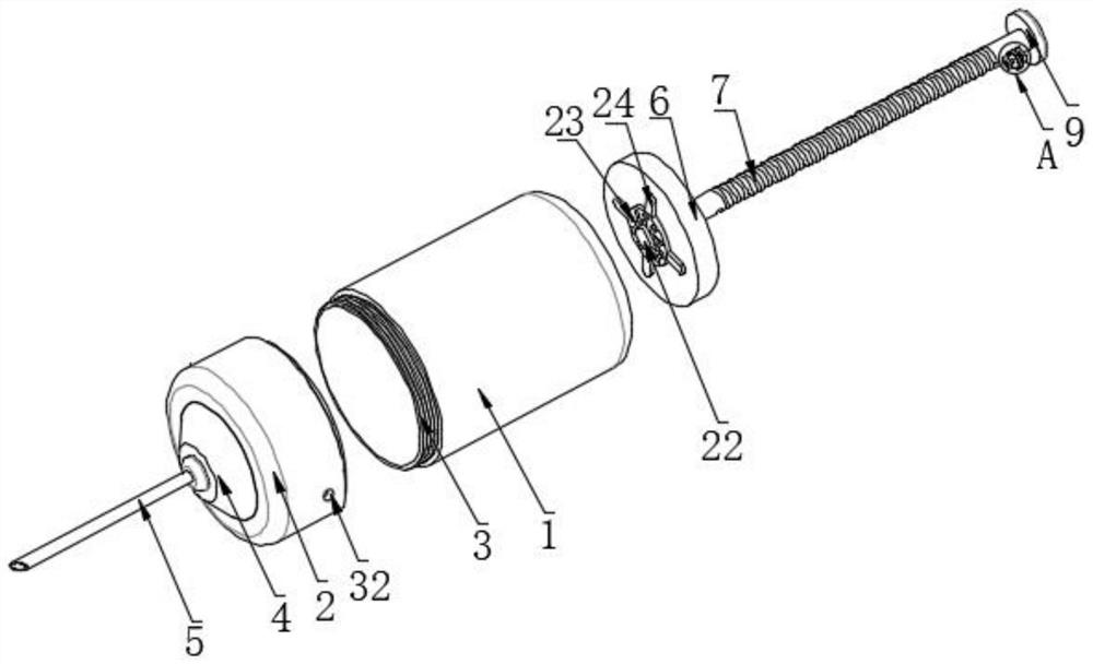 Clinical contrast injection device for cardiovascular medicine and injection method