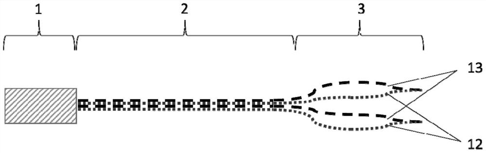 Multi-scale branch liquid leakage monitoring device for chip-level liquid cooling heat dissipation system