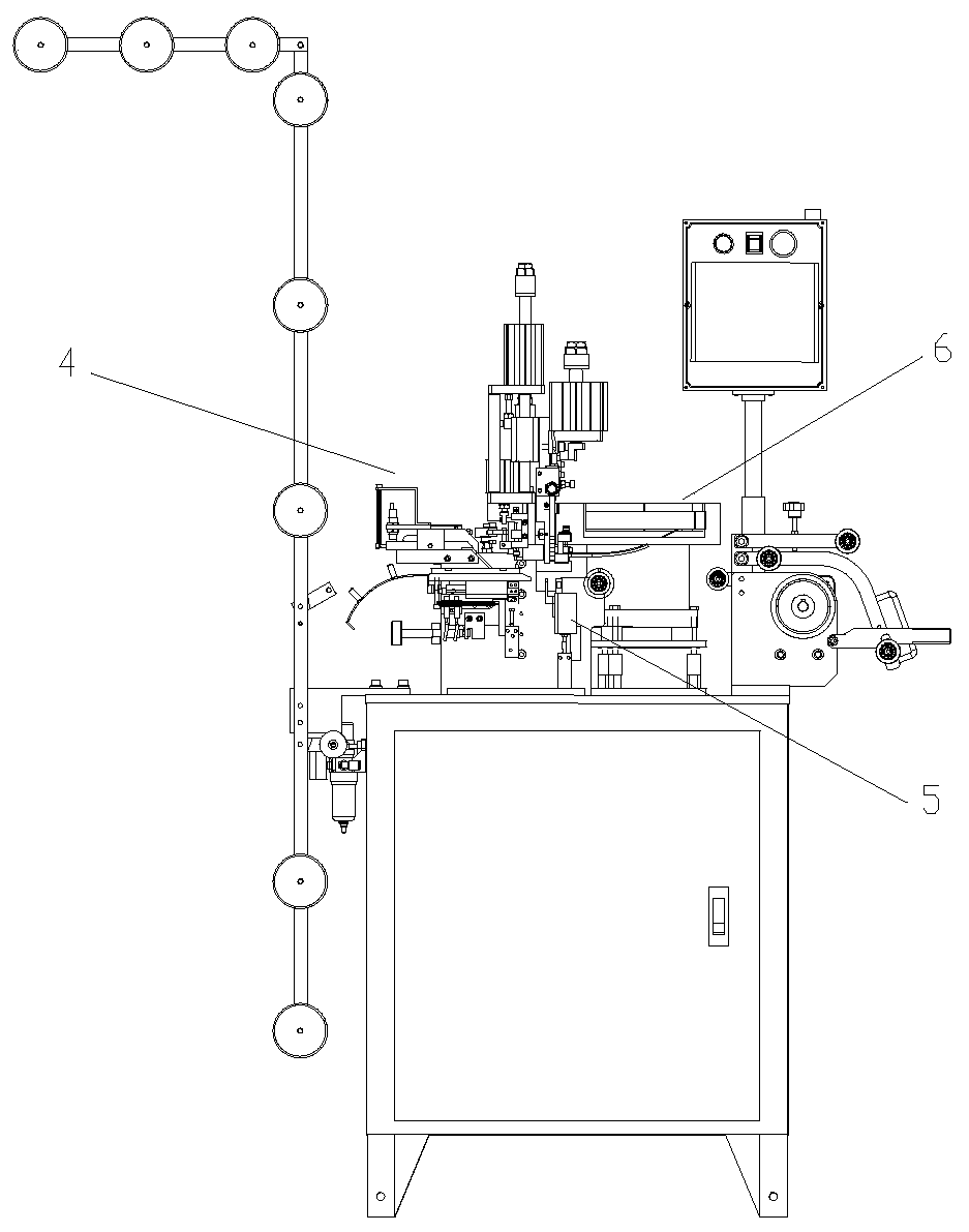 A fully automatic double top stop machine for metal pellets