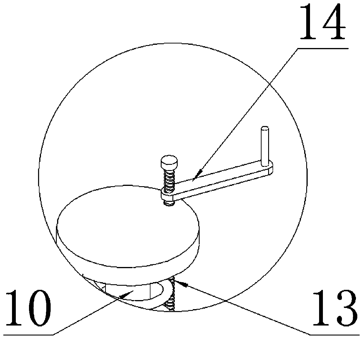 Concentration device for biological medicine production