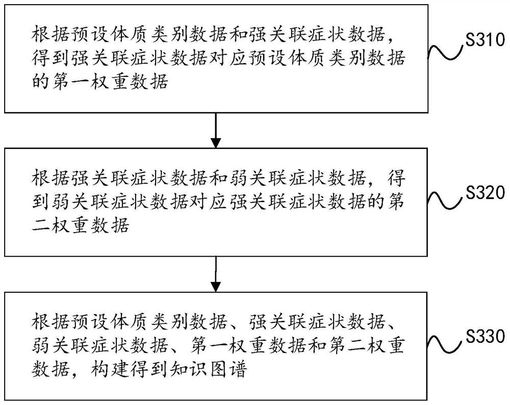 Physique recognition method and device based on knowledge graph, equipment and storage medium