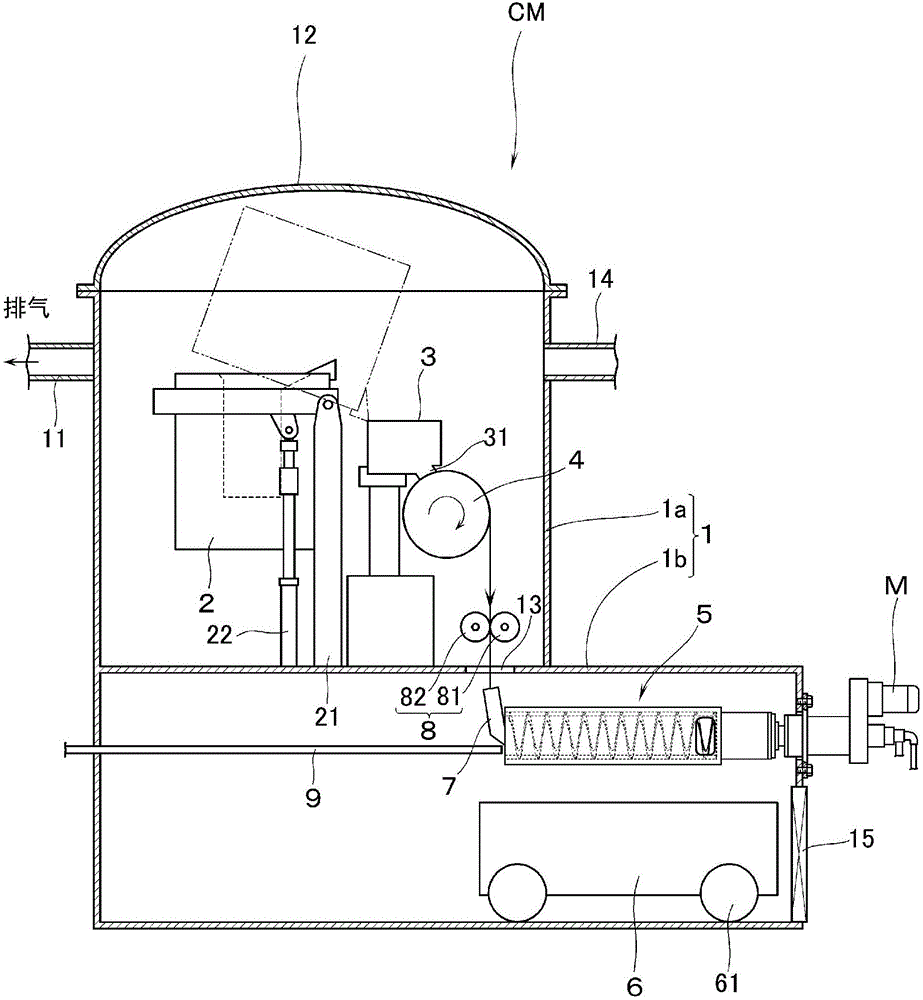 Vacuum melting and casting device