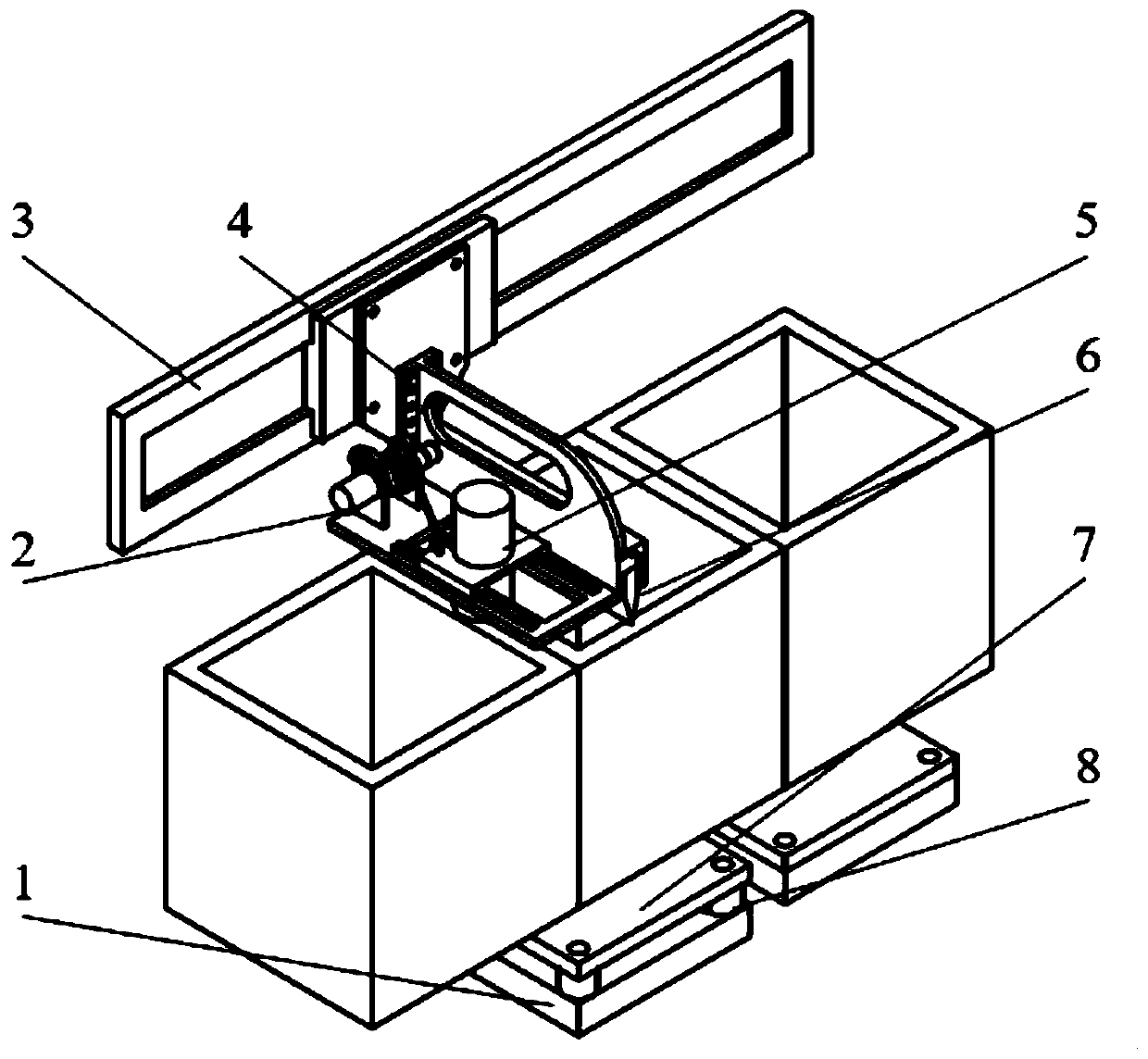 A kind of automatic leveling method of sls metal 3d printer