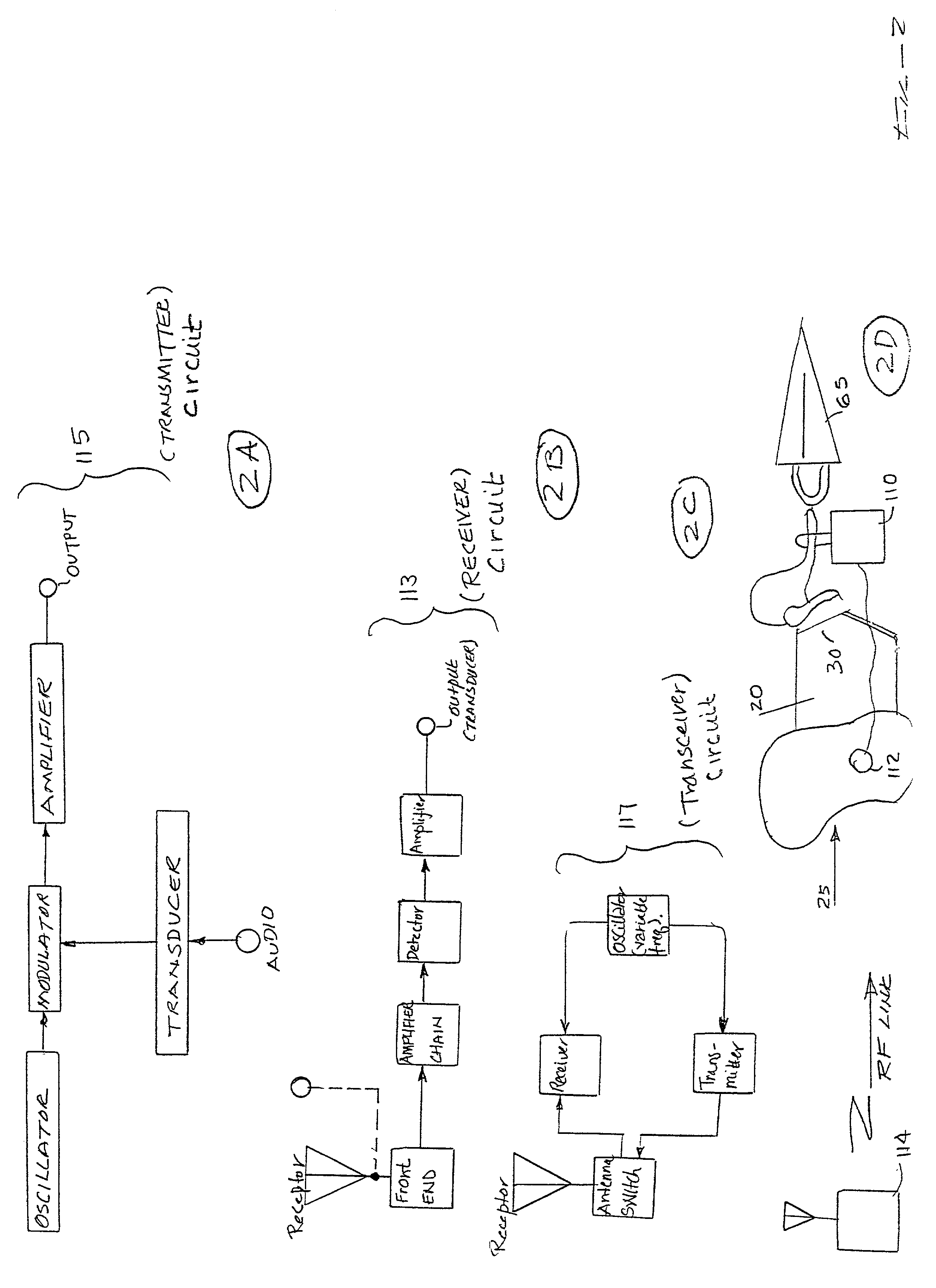 Wireless communications system for implantable hearing aid