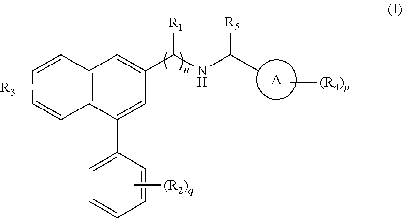 Substituted naphthalene compounds as calcium sensing receptor modulators