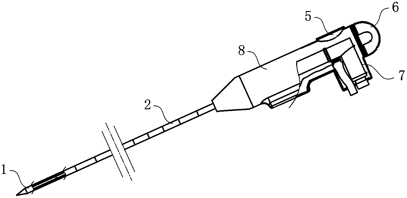 Injection type aciculiform microwave antenna for tumor ablation treatment