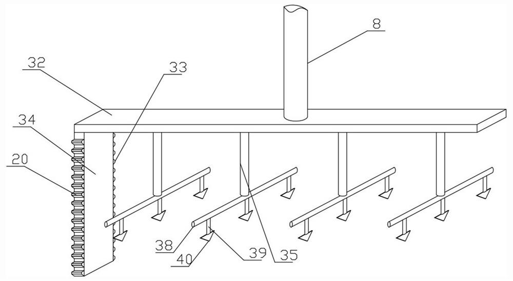 A device for removing young watermelon fruit