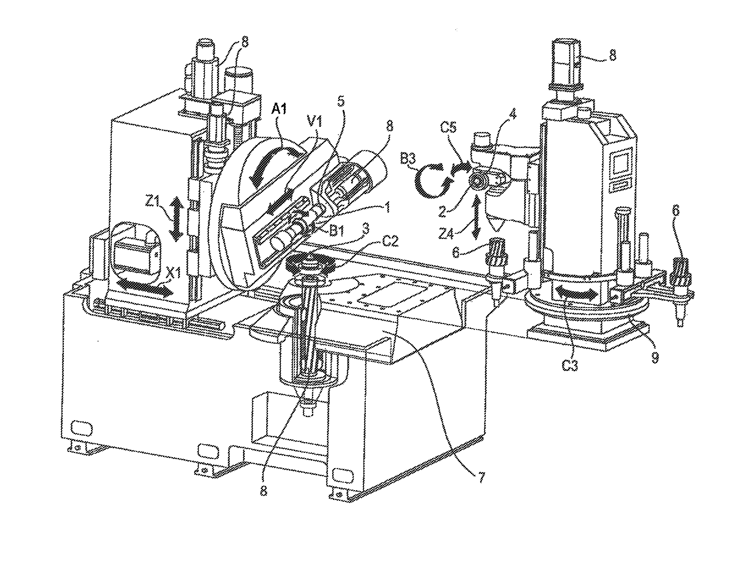 Method and apparatus for hard finishing modified gears