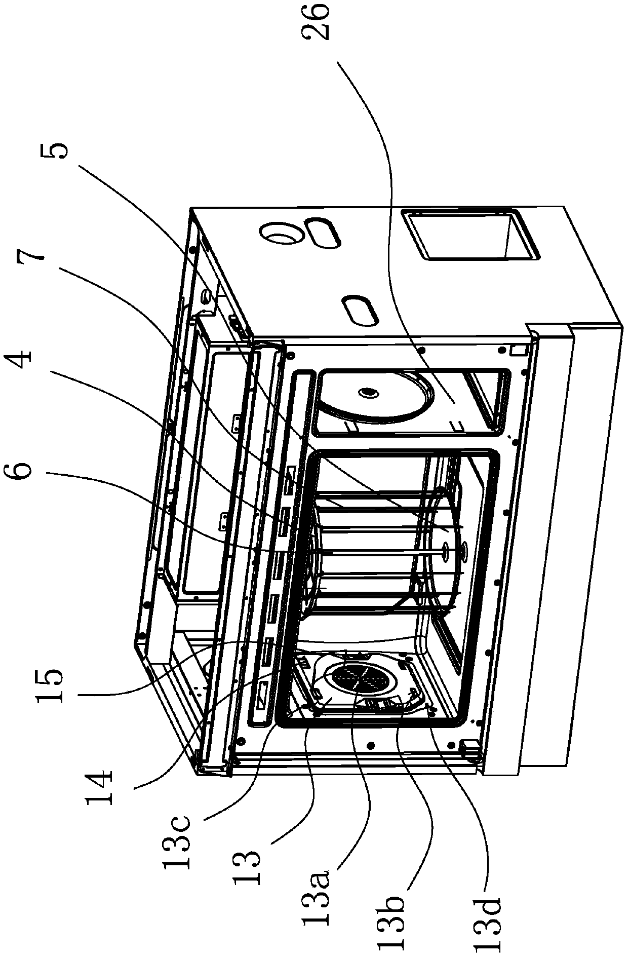 Integrated cooker with oven