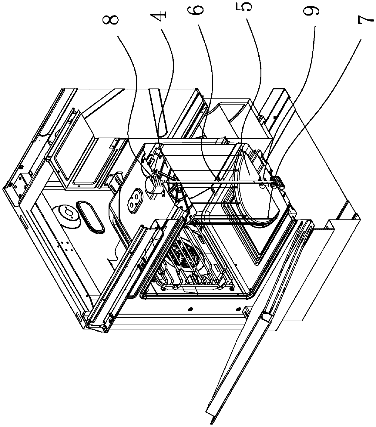 Integrated cooker with oven